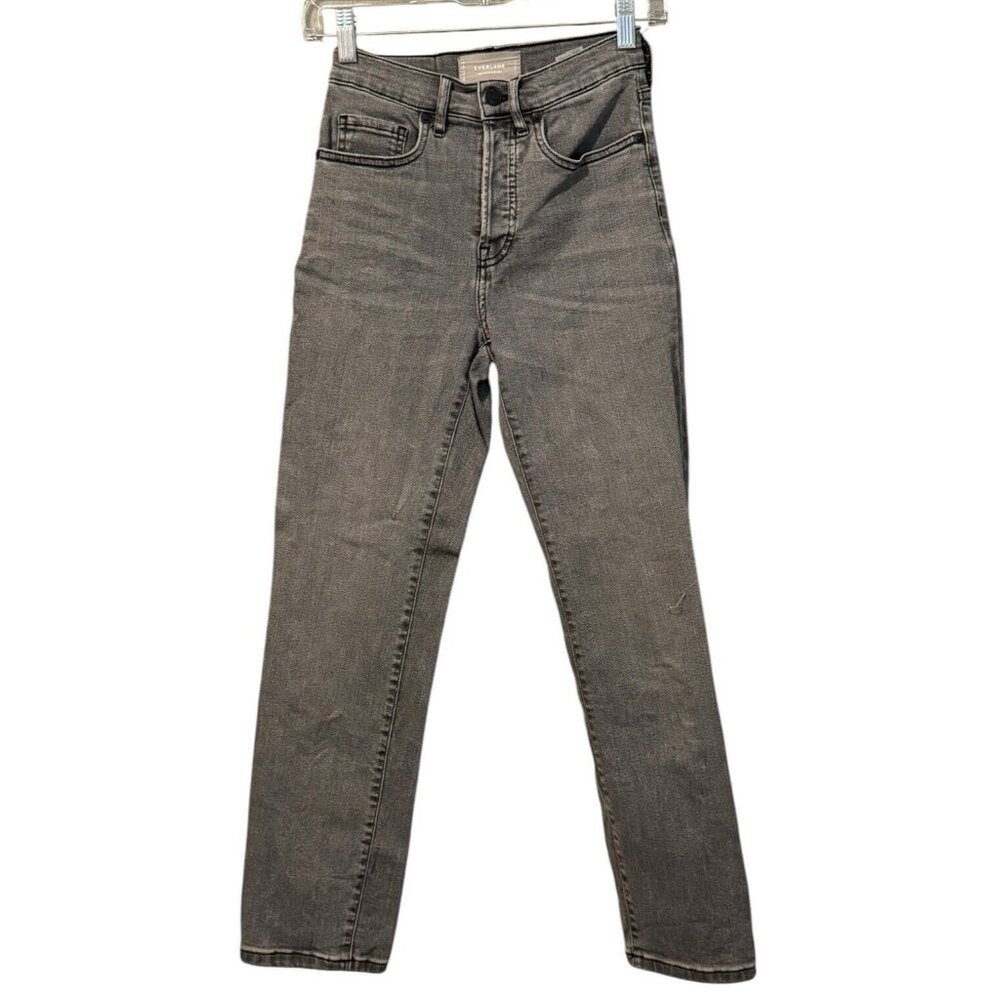 Everlane‎ Cigarette High Rise Slim-Straight Ankle Jeans Size 25 Modern Designer